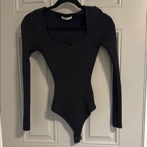 Abercrombie & Fitch Black Ribbed Top